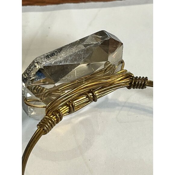 Retro Stone Bangle Bracelet Gray S Boho Western Indie Folk Classic Chic Preppy - Picture 4 of 6